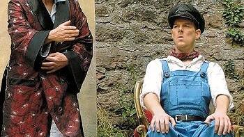 Immer für Lacher gut: Gereon       -  Immer für Lacher gut: Gereon Schürmann als König Alfons der
Viertelvorzwölfte in 'Jim Knopf', hier mit Stephan Tölle (Lukas der
Lokomotivführer).