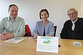 Wollen nicht nur mit grünen Themen in Schweinfurt punkten: Die neue Liste 'Zukunft./ödp' mit (v.l.) Thomas Koppel, Ulrike Schneider und Manfred Neder stellte ihr Programm für die Kommunalwahl vor.
