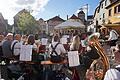 Die Weisbacher Musikkapelle spielte bei strahlendem Sonnenschein zum ersten Freitagskonzert des Jahres auf dem Bischofsheimer Marktplatz auf.       -  Die Weisbacher Musikkapelle spielte bei strahlendem Sonnenschein zum ersten Freitagskonzert des Jahres auf dem Bischofsheimer Marktplatz auf.