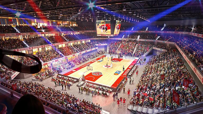 So könnte Sport - in diesem Fall Basketball - bald in Würzburg aussehen. So könnte Sport - in diesem Fall Basketball - bald in Würzburg aussehen.