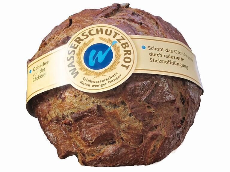 Ein Wasserschutzbrot mit Banderole