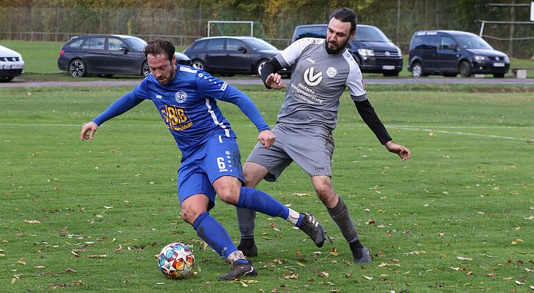 0:0 trennten sich die FG Marktbreit-Martinsheim (im Bild Christian Volkamer, links) und Dettelbach und Ortsteile (Christian Graber).