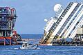 Beispiellose Bergung: Das Wrack der Costa Concordia vor der Insel Giglio soll in den nächsten Tagen langsam aufgerichtet werden.