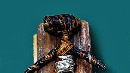 Schlicht: eine Krippenfigur aus Ruanda. Schlicht: eine Krippenfigur aus Ruanda.