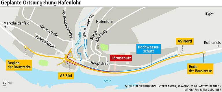 Vorarbeiten für die Ortsumgehung Hafenlohr haben begonnen: Wohl erst im Jahr 2026 fährt dort das erste Auto