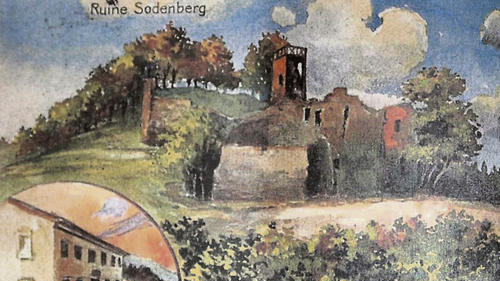Burg Kilianstein: ein Postkarten-Motiv vom Sodenberg.Foto: Schaar Burg Kilianstein: ein Postkarten-Motiv vom Sodenberg.Foto: Schaar