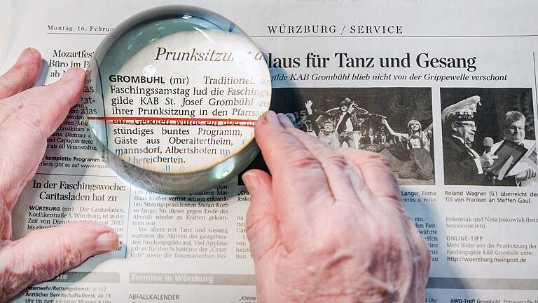 Mit der Lesehilfe kann auch wieder die Zeitung gelesen werden.