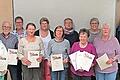 Die Geehrten der Chorgemeinschaft Thulba (von links): Elisabeth Weigand, Bernhard Fenn, Alexandra Sachs, Carmen Newell, Sieglinde Bürger, Gertrud Büchner, Marita Weinert, Karin Friedrich, Gudrun Werner, Helene Manger, Arthur Neder und Marianne Neder       -  Die Geehrten der Chorgemeinschaft Thulba (von links): Elisabeth Weigand, Bernhard Fenn, Alexandra Sachs, Carmen Newell, Sieglinde Bürger, Gertrud Büchner, Marita Weinert, Karin Friedrich, Gudrun Werner, Helene Manger, Arthur Neder und Marianne Neder