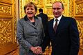 Treffen im Kreml: Bundeskanzlerin Angela Merkel und Russlands Präsident Wladimir Putin.