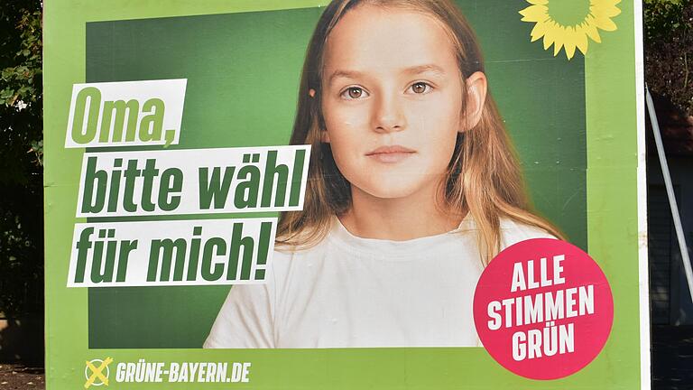 Vor allem auf dem Land wie hier in Bad Neustadt hat der Landtagswahlkampf der Grünen nicht wirklich gezündet. Sind die Grünen auch in Unterfranken nur noch eine Partei für die Städte?