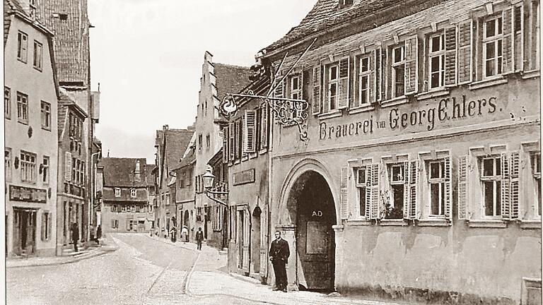 Eine Postkarte der Brauerei von Georg Ehlers.