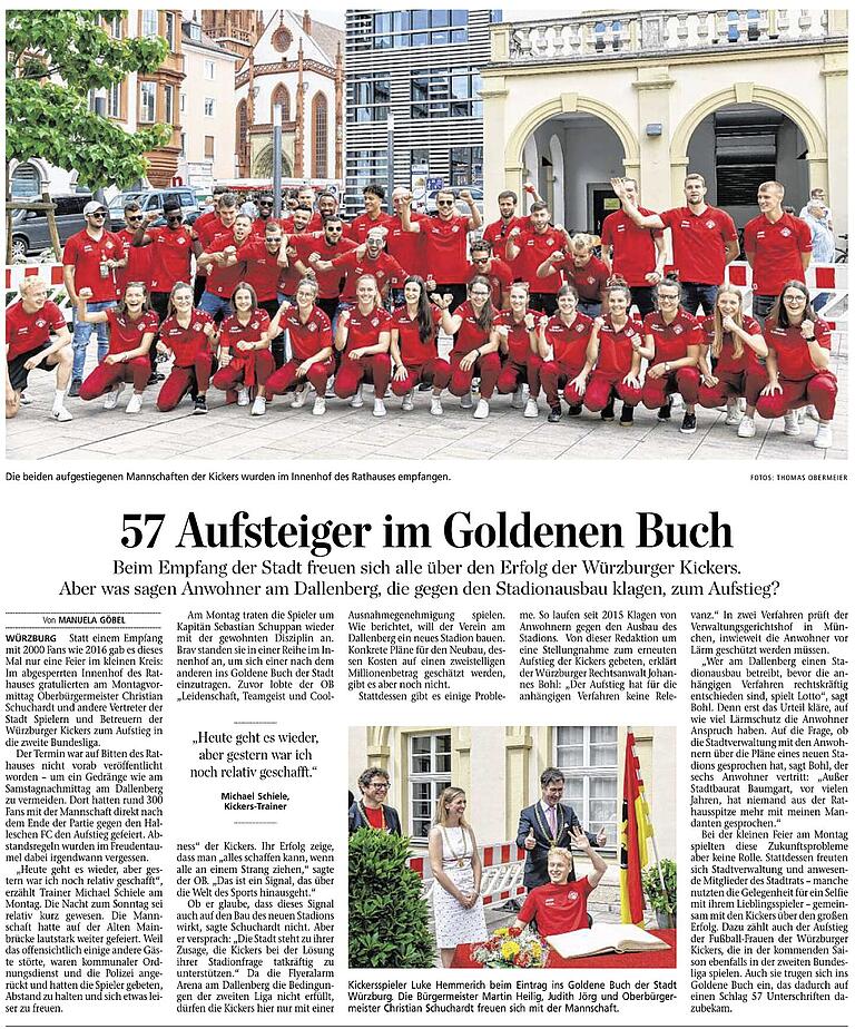 Beim lokalen Bericht in der gedruckten Zeitung vom 7.7.2020 waren die Fußball-Mannschaften ohne Vertreter der Stadt abgebildet. Die sind nur auf mainpost.de ohne Mindestabstand zu sehen. Beim lokalen Bericht in der gedruckten Zeitung vom 7.7.2020 waren die Fußball-Mannschaften ohne Vertreter der Stadt abgebildet. Die sind nur auf mainpost.de ohne Mindestabstand zu sehen.