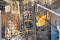 Feuer und Löschwasser haben ganze Arbeit geleistet: Die Gitarren- und Verstärkersammlung ist dahin.