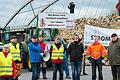 SuedLink-Demo vom Aktionsbündnis der Trassengegner: In Bergrheinfeld wird nach wie vor gegen den Bau der Stromtrasse protestiert.