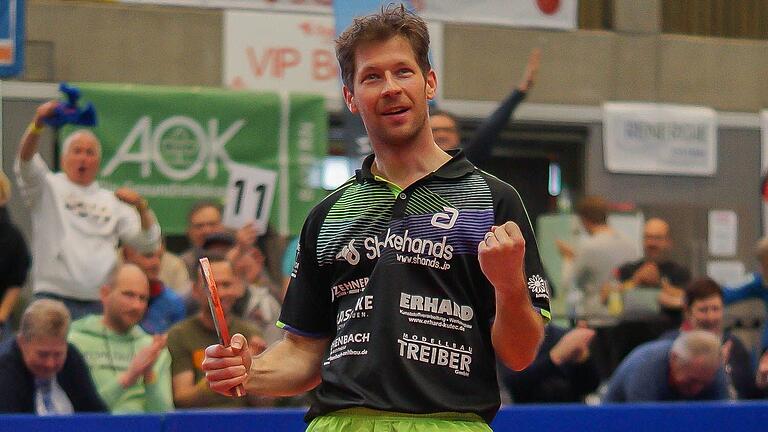 Bastian Steger, Spieler des TSV Bad Königshofen. Bastian Steger, Spieler des TSV Bad Königshofen.