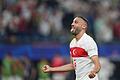Tschechien - Türkei       -  Der Türke Cenk Tosun jubelt nach seinem Treffer zum 2:1-Endstand.