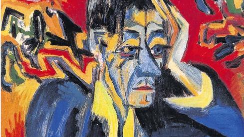 Der Emigrant: 35 Jahre ist der Schriftsteller Leonhard Frank alt, als ihn 1917 der in Davos wohnende und aus Aschaffenburg stammende Maler Ernst Ludwig Kirchner porträtiert. Auch der Kriegsgegner Frank lebt zu diesem Zeitpunkt in der Schweiz und schreibt sein Antikriegsbuch &bdquo;Der Mensch ist gut&ldquo;.