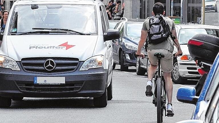 (Noch) nicht erlaubt: Radfahren in Gegenrichtung in der Münzstraße.