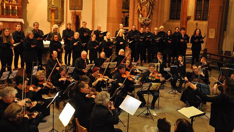 Der Chor „camerata vocale“ und das Barockorchester „L’arpa festante“ unter der Leitung von Julia Kohler spielten beim Konzert zum Volkstrauertag in der Kirche St. Martin.