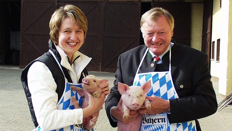 CSU-Freunde: Anja Weisgerber besuchte Karl Groenen auf seinem Betrieb.