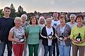 Bei der Feierstunde 50 Jahre Gymnastikgruppe der DJK Rieden (von links): Erster DJK-Vorstand Sven Hippeli, Klara Kaiser, Irmgard Rüth, Abteilungsleiterin Gymnastik Maria Baumann-Rüth, Barbara Heinisch, Wally Kaiser, DJK-Sportvorstand Klaus Keller, Anna Stark, Gabi Strobel und Rosemarie Schraud. Es fehlt Edeltraud Pfeuffer.