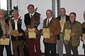 Die Geehrten für 40 Jahre Mitgliedschaft im Kreisjagdverein Tauberbischofsheim.