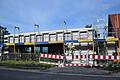 Wo einst der Kiosk vom Biergarten war, wird jetzt der neue Klosterladen auf dem Schwanberg gebaut.