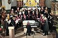 Die beiden Chöre des Gesangvereins beim gemeinsamen Lied.