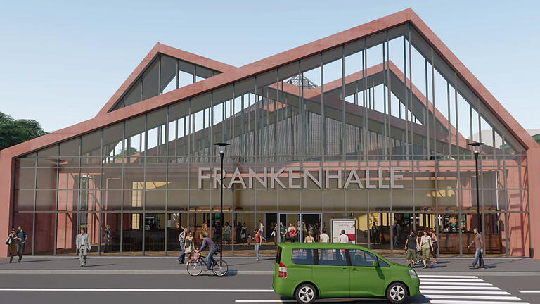 Der neue Kopfbau zur Frankenhalle im Konzept von W&S. Der neue Kopfbau zur Frankenhalle im Konzept von W&S.