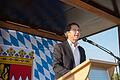 Bundesverkehrsminister Andreas Scheuer beim Spatenstich für den Ausbau der B 286 zwischen Schwebheim und Schweinfurt.