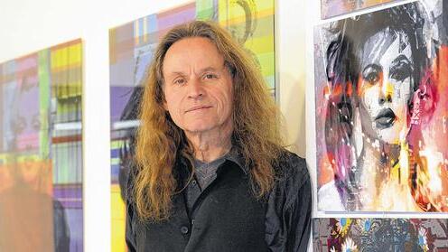 Gerd Michel: Heute stellt der Galerist und Künstler großformatige Acrylbilder her.