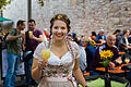 Weinprinzessin Kristin Müller hat am Freitag das Federweißer-Fest an der Stadtmauer eröffnet.