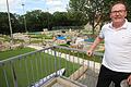 Im Gewerbegebiet Innopark in Kitzingen lässt&nbsp; Jochen Freier, Mieter der Sporthalle itWeels Arena und Geschäftsführer der tyremotive-JFnetwork-Gruppe, einen&nbsp; Adventure Golfplatz anlegen. Zusätzlich hat er für die Gaststätte im Hintergrund einen neuen Pächter gefunden.