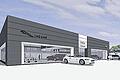 Edle Steine und Glas: So soll es einmal aussehen, das neue Jaguar Land Rover Autohaus in Kürnach.