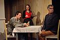 Tobias Wollschläger, Anna Schindlbeck  und Ingo Pfeiffer spielen eine Szene in dem Schaupiel 'Elling&rdquo;. Foto: Sebastian Worch       -  Tobias Wollschläger, Anna Schindlbeck  und Ingo Pfeiffer spielen eine Szene in dem Schaupiel 'Elling&rdquo;. Foto: Sebastian Worch