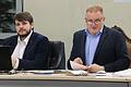 Fabian Röder (links) ist neuer Geschäftsstellenleiter der Verwaltungsgemeinschaft Maßbach und führte bei der jüngsten Sitzung des Marktgemeinderates Maßbach erstmals das Protokoll. Rechts der Bürgermeister und Vorsitzende der Verwaltungsgemeinscha...       -  Fabian Röder (links) ist neuer Geschäftsstellenleiter der Verwaltungsgemeinschaft Maßbach und führte bei der jüngsten Sitzung des Marktgemeinderates Maßbach erstmals das Protokoll. Rechts der Bürgermeister und Vorsitzende der Verwaltungsgemeinschaft, Matthias Klement.