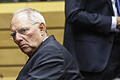 Schäuble in Brüssel       -  Finanzminister Schäuble während des Treffens mit seinen Amtskollegen in der belgischen Hauptstadt. Foto: Olivier Hoslet
