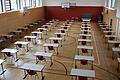 Am Mittwoch, 27. April,&nbsp; startet in Bayern das Abitur. Im Rhön-Gymnasium in Bad Neustadt laufen die Vorbereitungen auf Hochtouren. Stühle und Tische für die Prüfungstage sind in den beiden Sporthallen bereits aufgebaut.