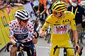Tour de France - 19. Etappe       -  Nutzen die Kohlenmonoxid-Messung: Jonas Vingegaard und Tadej Pogacar