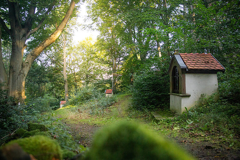 Der Kreuzweg am Battenstein. Der Kreuzweg am Battenstein.