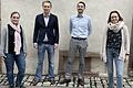 Neuer BüBe-Vorstand stellt sich vor. Im Bild (von links)&nbsp;Anna Schwack, Christian Kretzschmann, Dr. Christian Schmitt, Annette Goltz