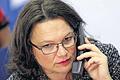 Die Bundesministerin für Arbeit und Soziales: Andrea Nahles treibt bereits das dritte Reformprojekt im ersten Jahr ihrer Amtszeit voran.