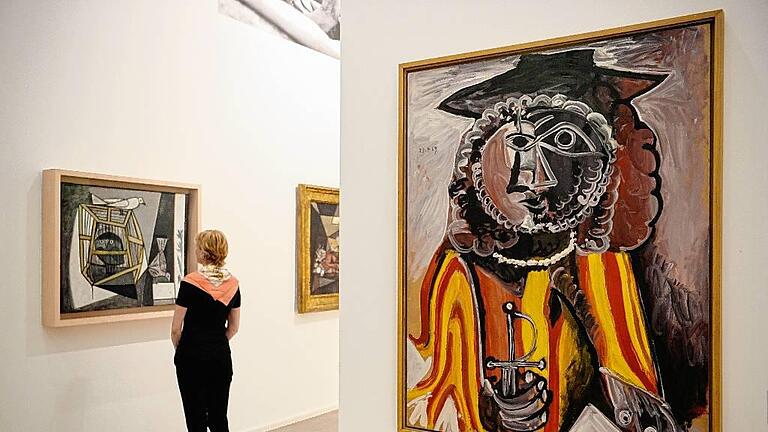 Ausstellung 'Picasso und Deutschland'       -  Noch läuft in der Kunsthalle Würth in Schwäbisch Hall die Ausstellung &bdquo;Picasso und Deutschland&ldquo;, im Vordergrund das Gemälde &bdquo;Homme á l épée&ldquo;. Die nächste große Kunstschau ab 30. September steht unter dem Titel &bdquo;www. Wasser. Wolken. Wind.&ldquo;