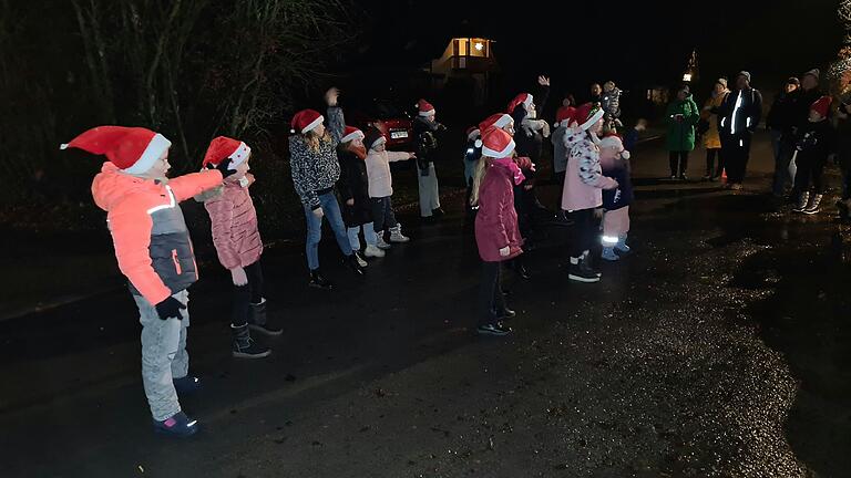 Zu 'In der Weihnachtsbäckerei' oder 'Es schneit, es schneit' legten die jungen Tänzer des Behrunger Carnevals-Vereins eine flotte Sohle auf die Straße.