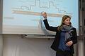 Julia Kömer für die Firma Salt Solutions gewährte den Schülern anhand der Produktionsabläufe für eine bekannte Fertigpizza interessante Einblicke in den Beruf des Fachinformatikers für Anwendungsentwicklung.