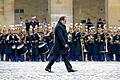 National Memorial Service at the Invalides       -  Zentrale Trauerzeremonie: Frankreichs Präsident François Hollande vor Überlebenden und Angehörigen der Terroropfer.
