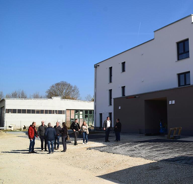 Die Räume im Ärztehaus nehmen Kontur an.