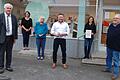 Die Freude über die Europatagmedaille war groß. Im Bild (von links) sind Andreas Erhard, Annette Holl, Elke Erhard, Armin Gardill, Daniela Bouveret, Wolfgang Hümpfner).