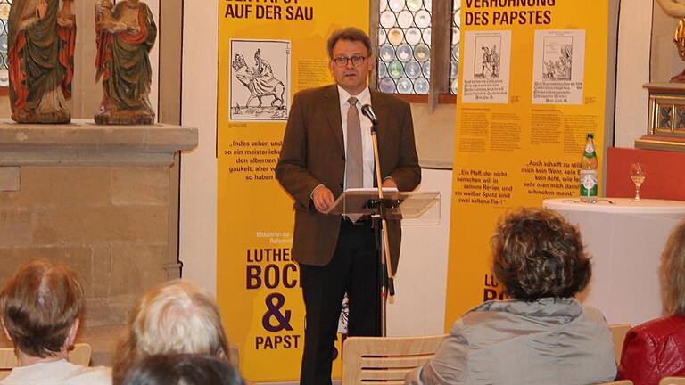 Dr. Rainer Dvorak sprach im Museum Johanniskapelle über den Stand der ökumenischen Bemühungen.