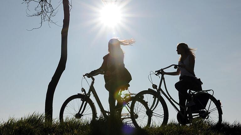 Die frühlingshaften Temperaturen machen Lust aufs Radfahren.